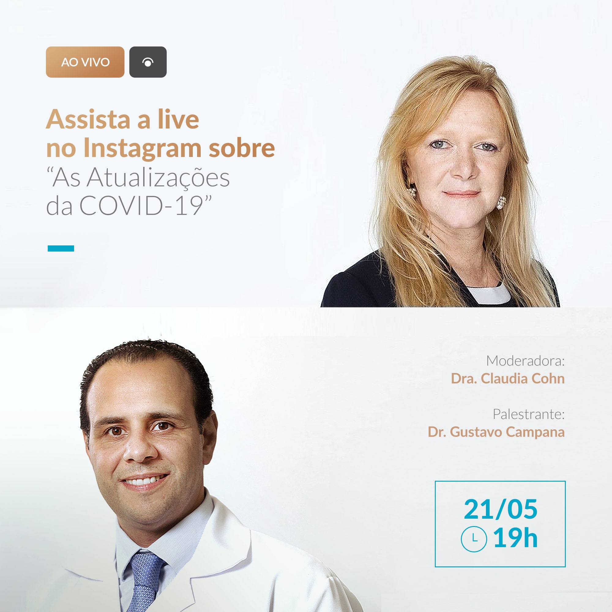 Live atualizações do Covid-19